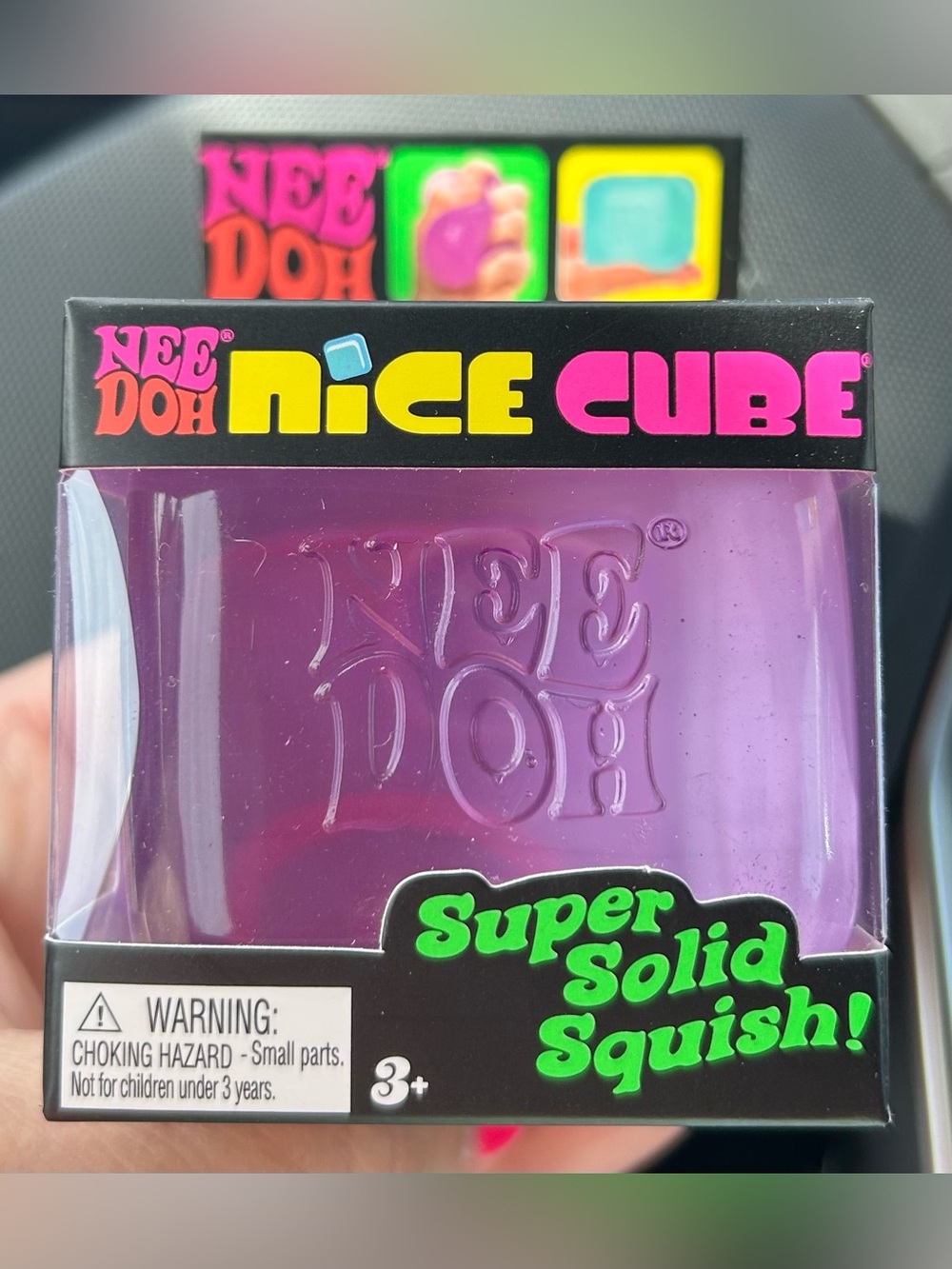 NeeDoh NiCE CUBE Super Solid Squish - Purple
